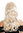 women's party wig carnival long blonde fringe burlesque 50's pin-up star Femme Fatale 90649-ZA83