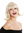 women's party wig Halloween carnival short long bob blonde wavy tips fringe 90793-ZA83