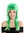 party wig carnival punk mullet rocker wild 80's wave backcombed long green mix DH1069-PC18TPC16