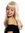 women's quality wig long sleek fringe blonde retro look 50's MA116-22