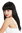 women's quality wig long sleek slightly layered fringe black 3268-1