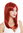 women's quality wig long sleek slightly layered fringe red 3268-137