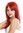 women's quality wig long sleek slightly layered fringe red 3268-137