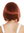 women's party wig headband short sleek 80's retro look copper red GFW948-H-130
