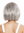 women's party wig headband short sleek 80's retro look grey silvery grey GFW948-H-51