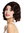 women's quality wig 20's swing jazz Charleston Chicago middle parting waves wavy mahogany brown mix