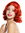 women's quality wig 20's swing jazz Charleston Chicago middle parting waves wavy fiery red