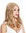 women's quality wig long waved middle parting dark blonde GFW3418-18