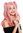 women's quality wig cosplay long two removable braids wavy Gothic Lolita pink GFW3156A-T2312