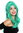 women's quality wig long slightly waved parted green GFW2247-T2608B