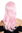 women's quality wig long slightly waved parted light pink rose GFW2247-TF2317