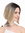women's quality wig short long bob middle parting sleek ombre black blonde highlights