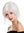 women's quality wig bob cosplay short sleek parting whiteish grey GFW3126A-1001A