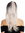 women's quality wig cosplay long sleek braid combed back ombre black pink highlights GFW3132-1TG216