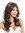 women's quality wig long wavy slightly curled parting brown blonde highlights GFW3198-8H124