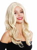 women's quality wig long middle parting waved blonde platinum highlights GFW3499A-613HM270