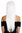 women's quality wig Cosplay long sleek fringe parted white YZF-41062-1001