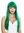 women's quality wig Cosplay long sleek fringe parted green YZF-41062-T2615