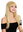 women's quality wig Cosplay long sleek fringe parted blonde YZF-41062-86