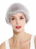 women's quality wig short classic bob voluminous french classy retro grey YZF-41060-T0906