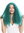 women's quality wig very long voluminous frizzy curls middle parting green elf fairy YZF-7304-BD