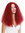 women's quality wig very long voluminous frizzy curls middle parting red fiery red YZF-7304-T1557
