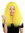 women's quality wig long very voluminous frizzy curls middle parting yellow YZF-7304-T2104