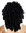 wig carnival Halloween baroque rococo Biedermeier Gothic Lolita cosplay corkscrew curls long black
