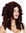 wig carnival Halloween baroque rococo Biedermeier cosplay corkscrew curls reddish brown