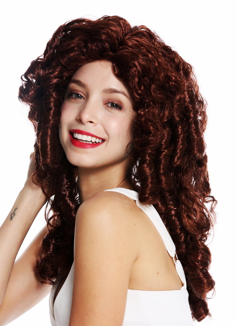Wig Ladies Carnival Baroque Renaissance Romantic Spiral Curls Backcombs Blonde 