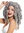 wig carnival Halloween baroque rococo Biedermeier Gothic Lolita cosplay corkscrew curls long grey