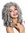 wig carnival Halloween baroque rococo Biedermeier Gothic Lolita cosplay corkscrew curls long grey