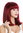 VK-1-118H99J quality women's wig short shoulder length long bob fringe sleek red violet mix