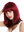 VK-1-118H99J quality women's wig short shoulder length long bob fringe sleek red violet mix