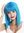 VK-10-T4440 quality wig short shoulder length long bob sleek Cleopatra fringe light blue fair blue