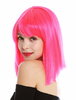 VK-10-TF2315 quality wig short shoulder length long bob sleek Cleopatra fringe light pink rose