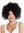 VK-11-1B quality women's wig short voluminous frizzy curly curls black