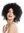 VK-11-1B quality women's wig short voluminous frizzy curly curls black