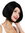 VK-29-1B quality women's wig short bon long bob parting sleek black
