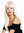 VK-30-266T quality women's wig long sleek long fringe parted blonde white blonde highlighted