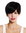 VK-32-2 quality women's wig very short boyish parting parted black brown