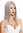 VK-34-H16/613 quality women's wig long sleek middle parting brown platinum blonde highlights
