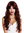 VK-36-33A130 quality women's wig very long curly curls voluminous red brown mix