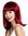VK-39-118 quality women's wig shoulder length sleek fringe Bordeaux red