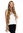 VK-40-24B/22 quality women's wig very long Rapunzel slightly curly wavy middle parting blonde mix
