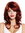 VK-44-130 quality women's wig long very voluminous wavy waved parting copper red