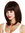 VK-49-2T30 quality women's wig shoulder length sleek long bob fringe chestnut