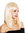 VK-5-762 quality women's wig shoulder length sleek long fringe parted light blonde mix