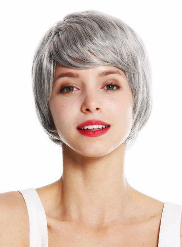 VK-50-51 quality women's wig short bushy boyish grey silvery grey