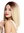 VK-51-24BYS33 quality women's wig shoulder length sleek blunt cut middle parting blonde brown mix